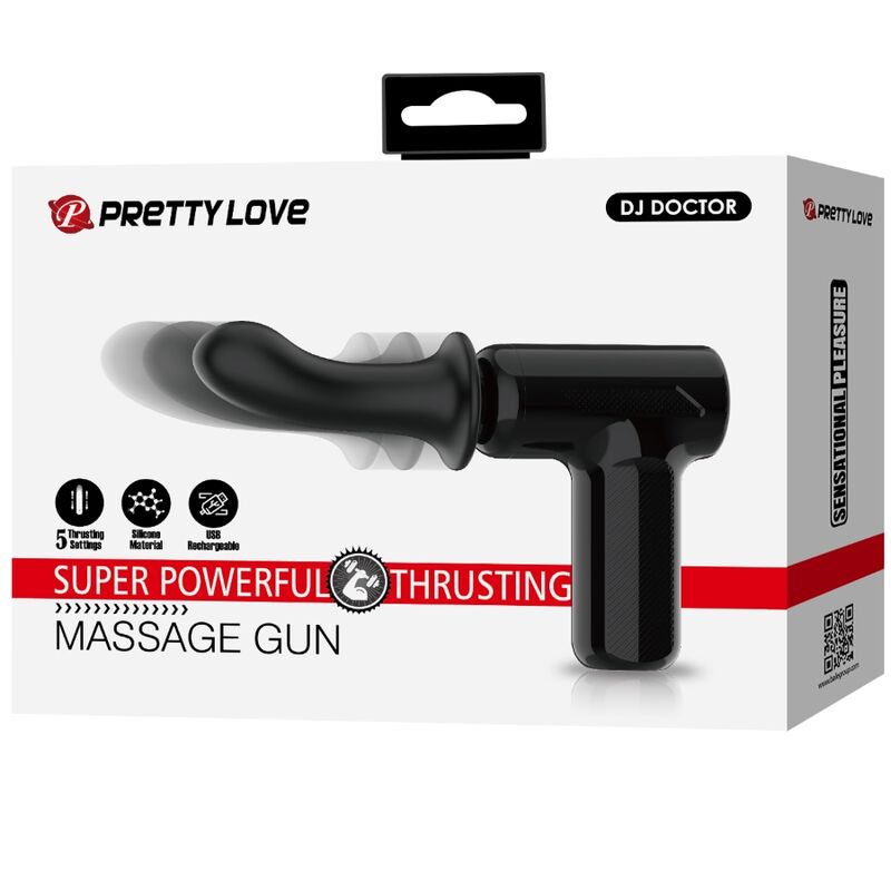 PRETTY LOVE - MASSEUR DJ DOCTOR 5 RÉGLAGES NOIR