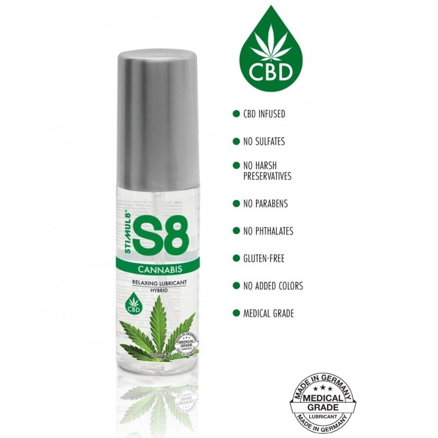 STIMUL8 - LUBRIFIANT HYBRIDE AU CANNABIS S8 50 ML
