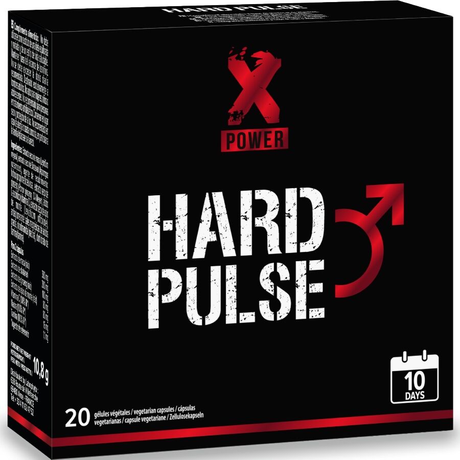 XPOWER - TRAITEMENT EXPRESS À FORCE PULSE 10 JOURS ÉRECTION ET ENDURANCE 20 CAPSULES
