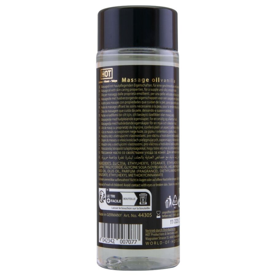 HOT - HUILE DE MASSAGE À LA VANILLE 100 ML