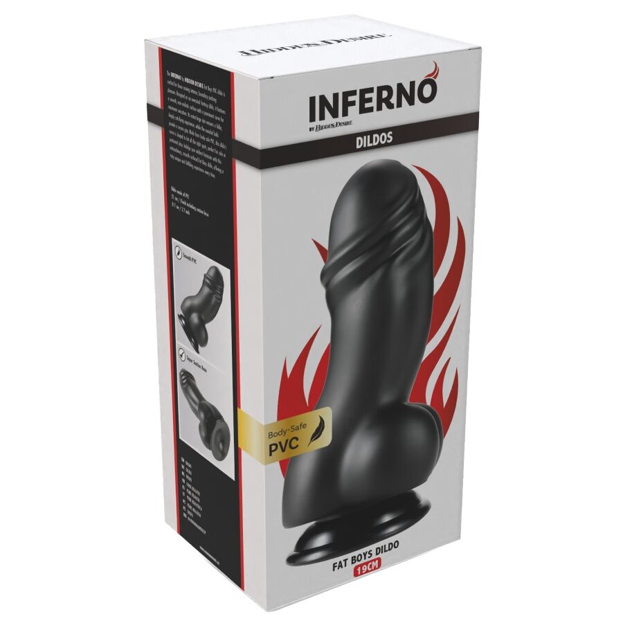 HIDDEN DESIRE - INFERNO GODEMICHET FAT BOYS 19 CM