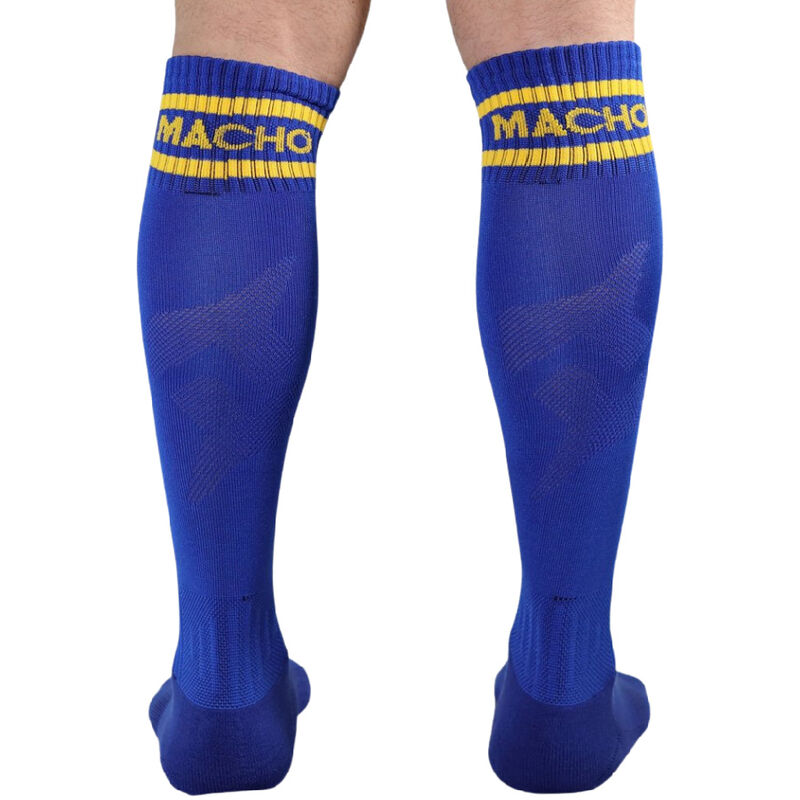 MACHO - CHAUSSETTES LONGUES TAILLE UNIQUE BLEU