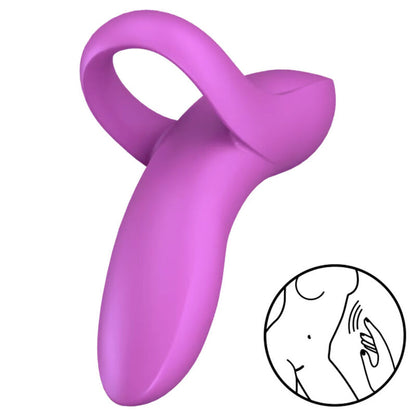 SATISFYER - VIBRATEUR  DOIGTS BOLD LOVER ROSE