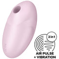 SATISFYER - STIMULATEUR ET VIBRATEUR VULVA LOVER 3 ROSE
