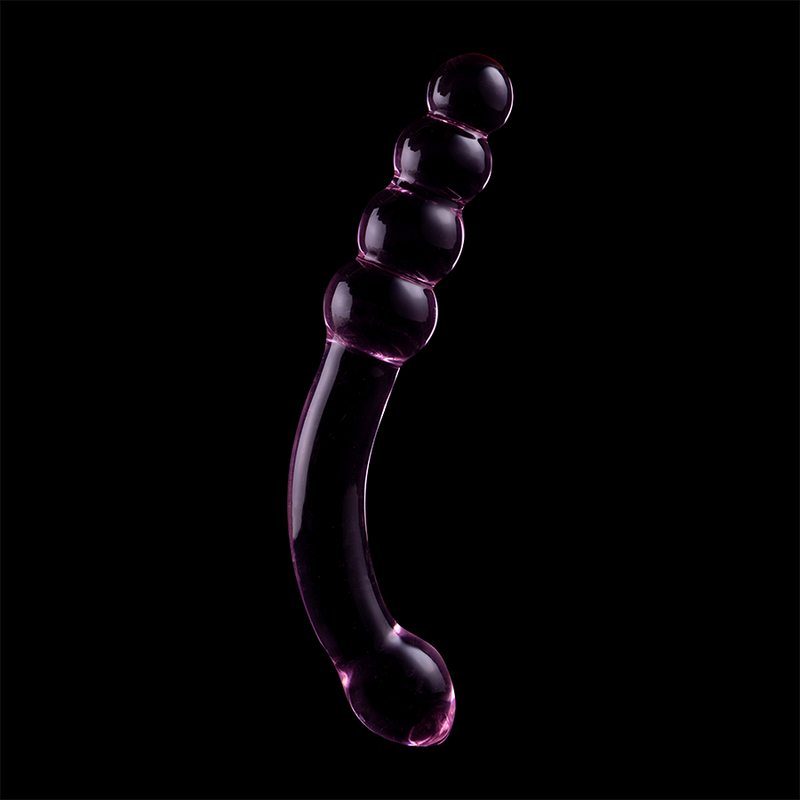 NEBULA SERIES BY IBIZA - MODÈLE 14 GODE EN VERRE BOROSILICATE ROSE 18.5 CM -O- 3 CM