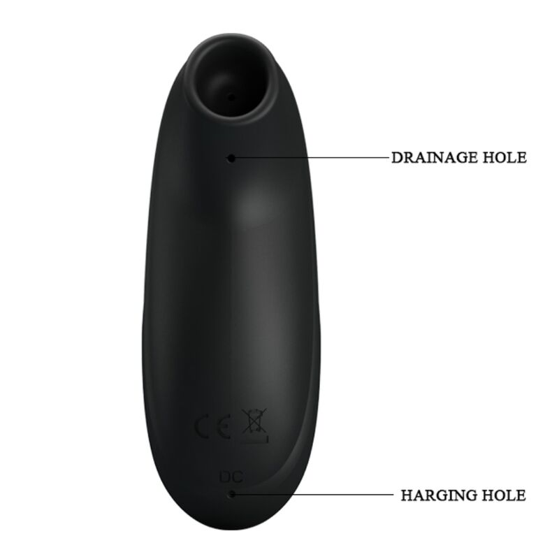 PRETTY LOVE - MASSEUR À ASPIRATION RECHARGEABLE DE LUXE NOIR
