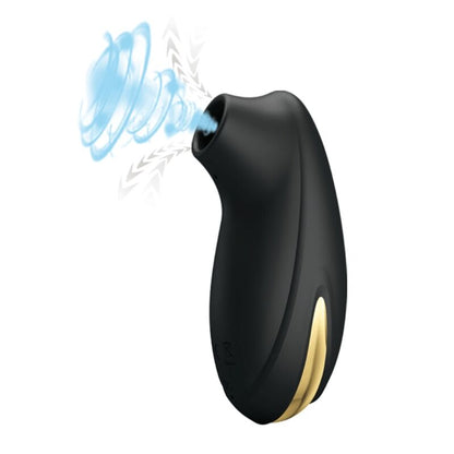 PRETTY LOVE - MASSEUR À ASPIRATION RECHARGEABLE DE LUXE NOIR