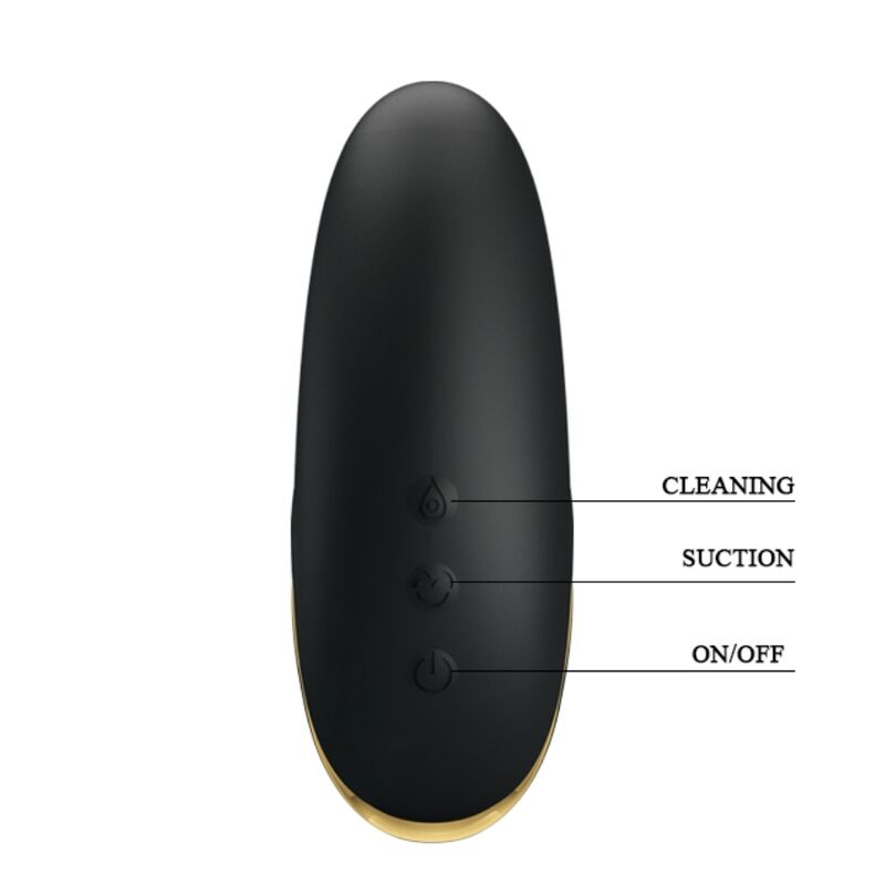 PRETTY LOVE - MASSEUR À ASPIRATION RECHARGEABLE DE LUXE NOIR