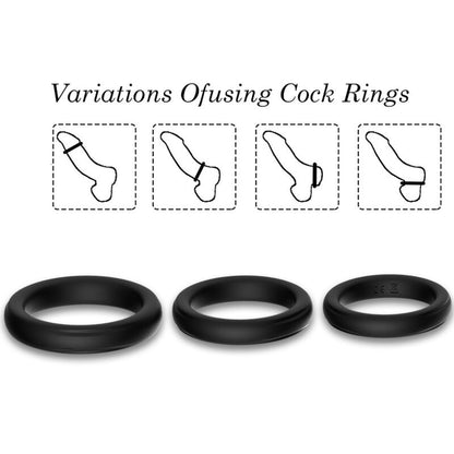 ARMONY - TRIPLE BAGUE SILICONE LUMINEUSE
