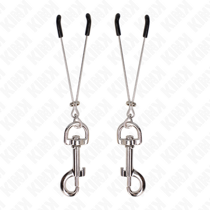 KINK - PINCE À METON CROCHET FIN ARGENT 7 CM