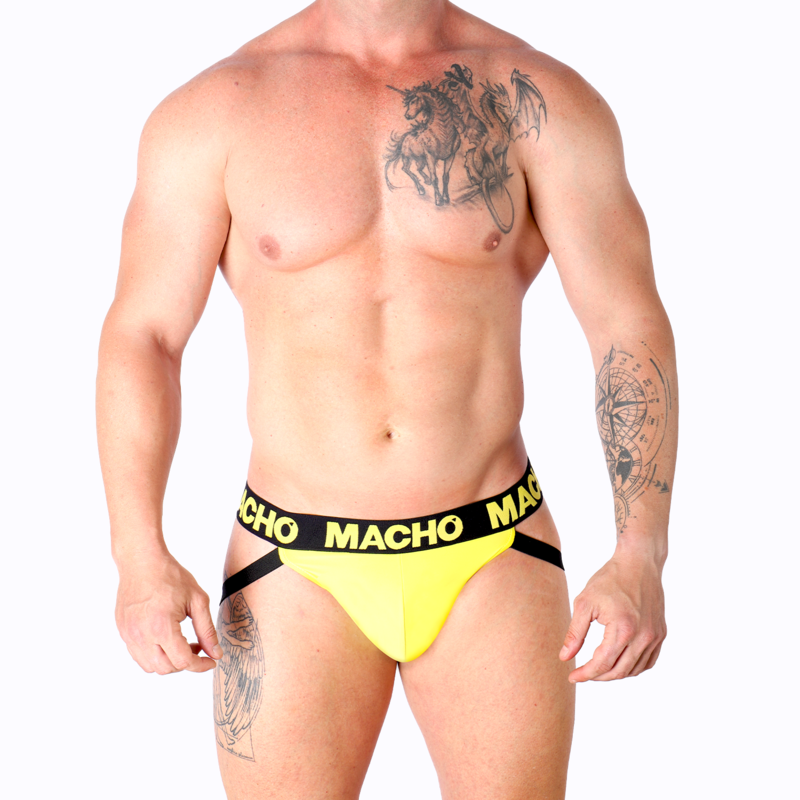 MACHO - MX25A JOCK LYCRA JAUNE XL