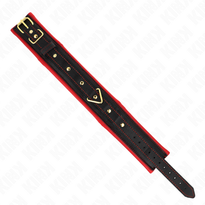 KINK - COLLIER AVEC LAISSE EN TISSU UNI AJUSTABLE 33-48 CM X 5,7 CM