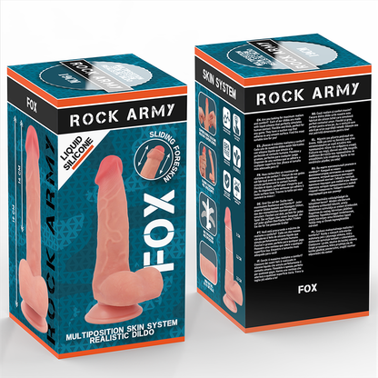 ROCKARMY - RENARD EN SILICONE LIQUIDE 19 CM -O- 3,2 CM