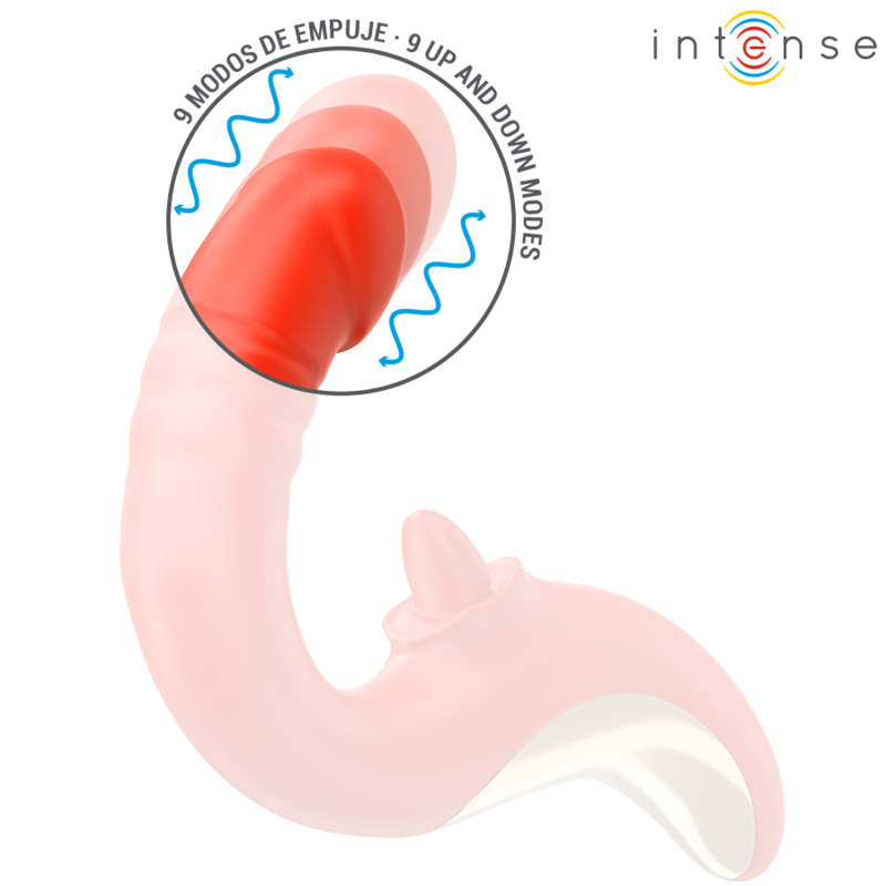 INTENSE - VIBRATEUR ET STIMULATEUR PAULINA EN FORME DE U ROUGE