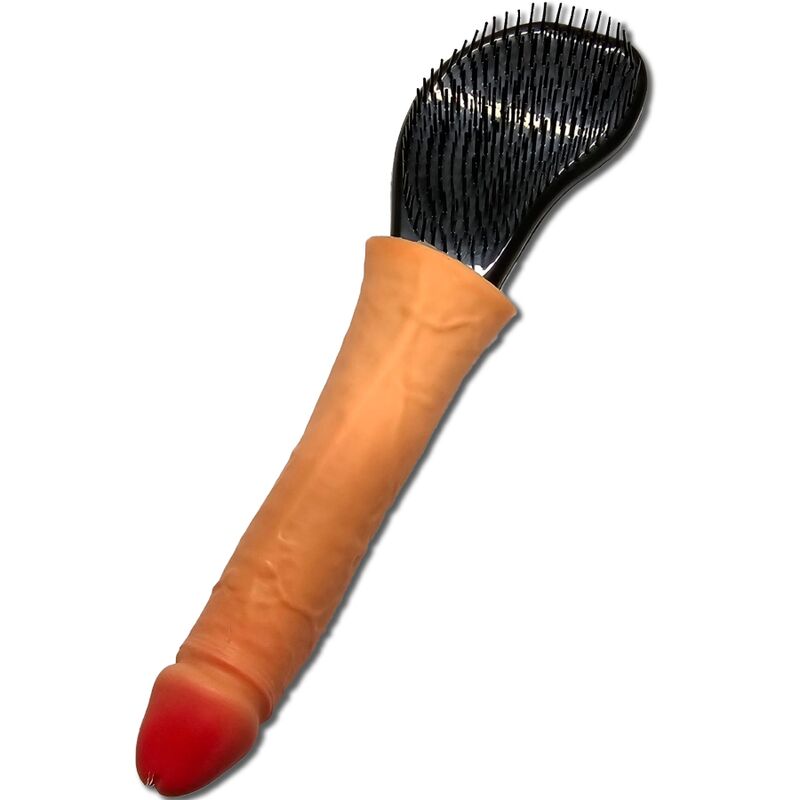 DIABLO PICANTE - BROSSE  CHEVEUX AVEC PÉNIS  LA POINTE