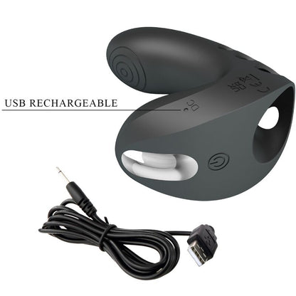 PRETTY LOVE - VIBRATEUR DOIGT CAMELIA 7 VIBRATIONS NOIR