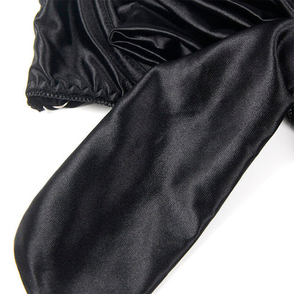 SUBBLIME - 955199 ENSEMBLE SOUTIEN-GORGE AVEC NŒUD NOIR RÉGLABLE S/M