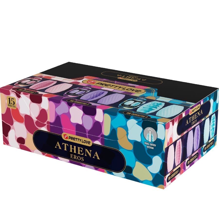 PRETTY LOVE - ATHENA EROS PACK 15 MASTURBATEURS MASCULINS DIVERS