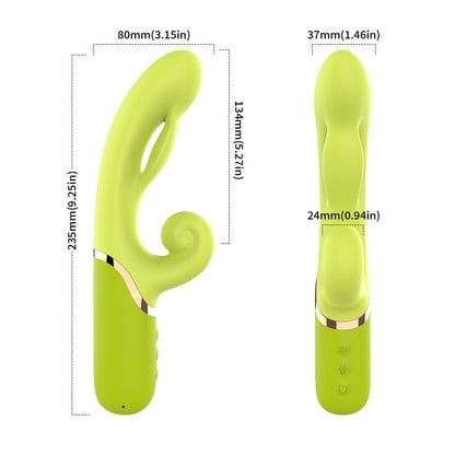 ARMONY - INFLABLE POINT A STIMULATEUR VIBRATEUR VERT