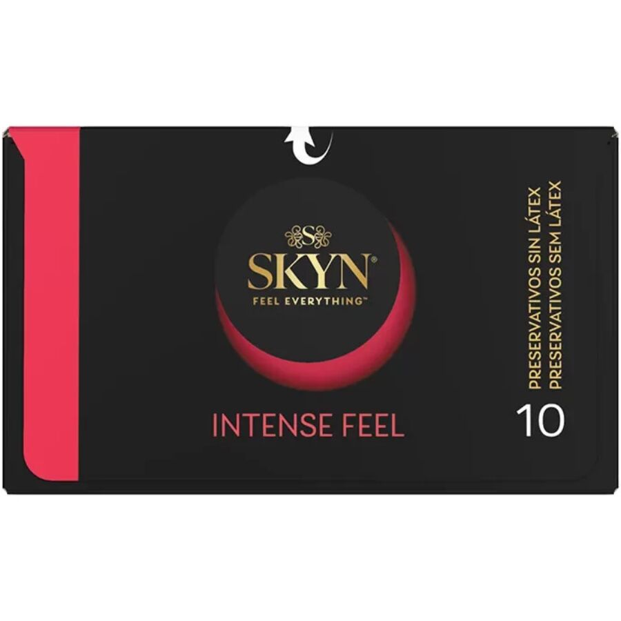 SKYN - PRÉSERVATIF TEXTURÉ À LA SENSATION INTENSE AVEC UN DESIGN ONDULÉ 10 UNITÉS