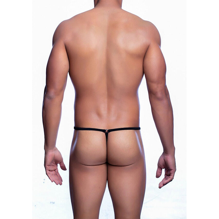 MOB - STRING NOIR EN FORME DE LARME TAILLE S/M