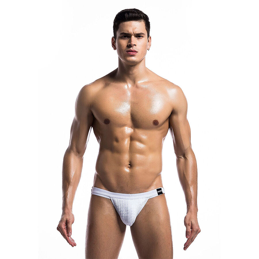 MOB - MAILLOT DE BAIN FÉTICHE BLANC JOCKSTRAP TAILLE S