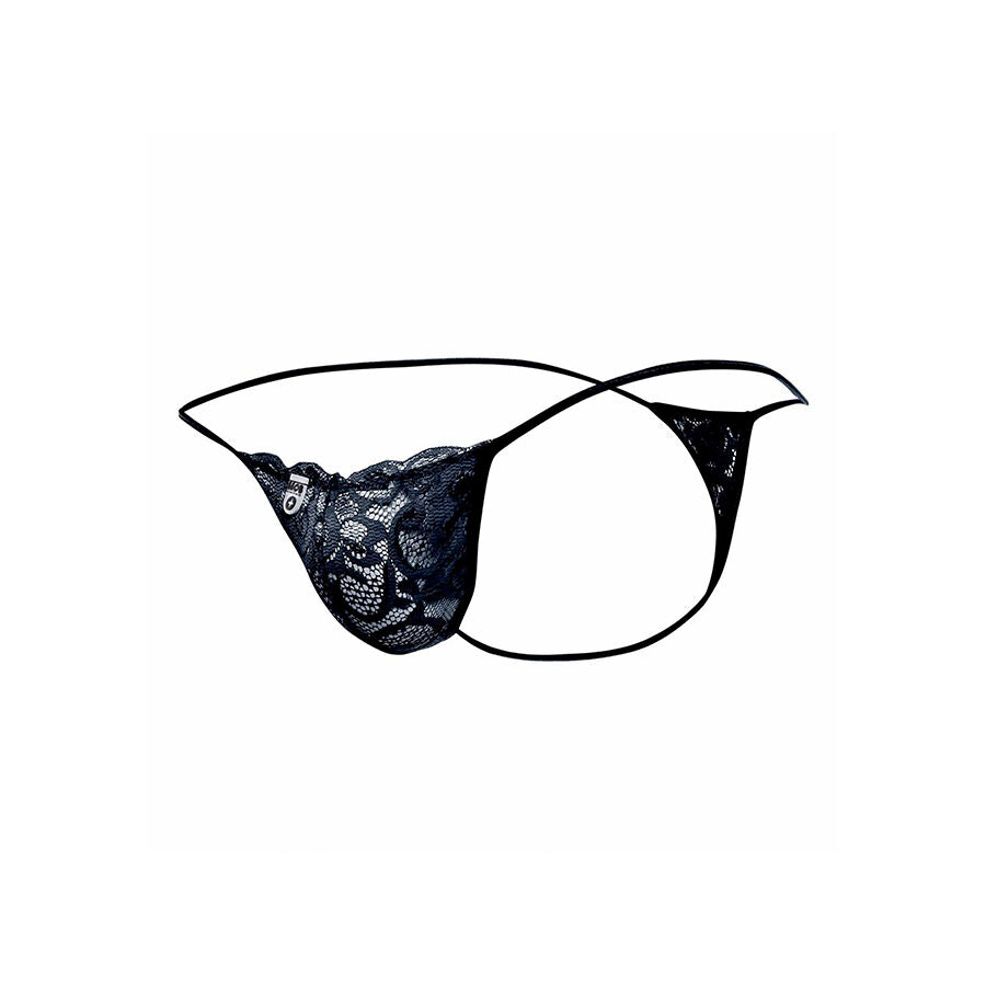 MOB - STRING EN DENTELLE NOIRE TAILLE S/M