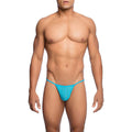 MOB - STRING TRANSPARENT EN FORME DE T AQUA TAILLE S/M