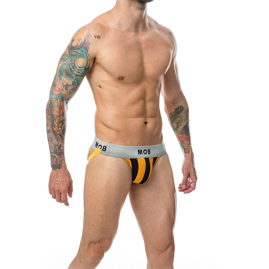 MOB - JOCK CLASSIQUE À RAYURES ORANGE TAILLE XXL