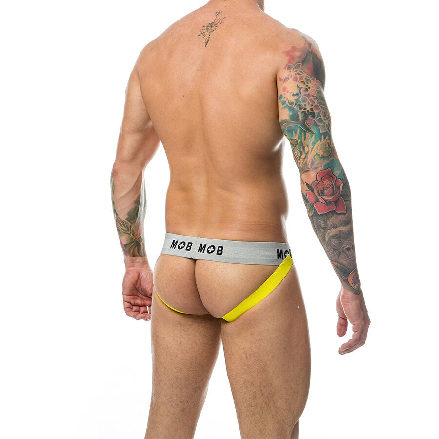 MOB - JOCK CLASSIQUE À RAYURES JAUNE TAILLE XXL