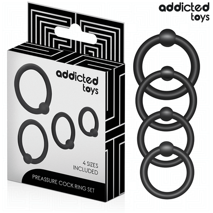 ADDICTED TOYS - LOT D'ANNEAUX EN SILICONE À PRESSION