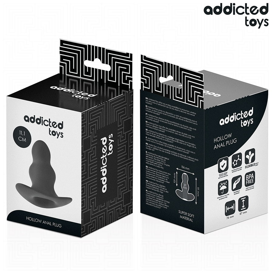 ADDICTED TOYS - PLUG ANAL CREUX TAILLE L 11,1 CM