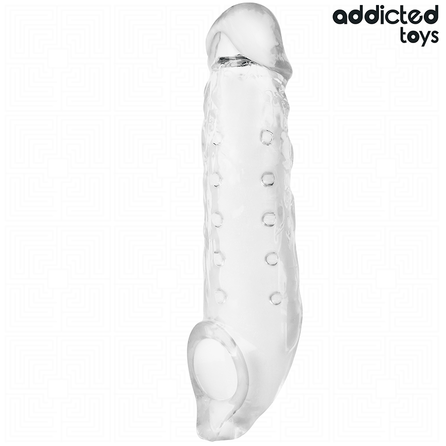 ADDICTED TOYS - GAINE PÉNIS TRANSPARENTE TAILLE M 27 CM
