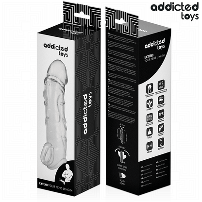 ADDICTED TOYS - EXTENSION DE PÉNIS TRANSPARENTE 27 CM