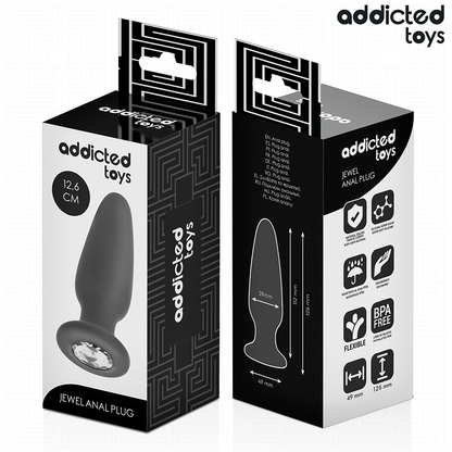 ADDICTED TOYS - PLUG ANAL AVEC BIJOU TAILLE L 12,6 CM