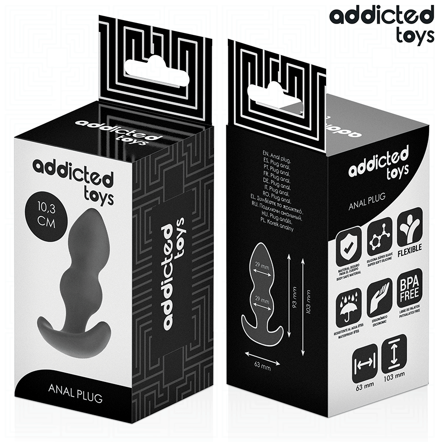 ADDICTED TOYS - PLUG ANAL TAILLE S 10,3 CM