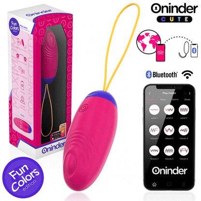 ONINDER CUTE - ŒUF EN SILICONE À VIBRATIONS ET TAPOTEMENTS - APPLICATION MONDIALE GRATUITE