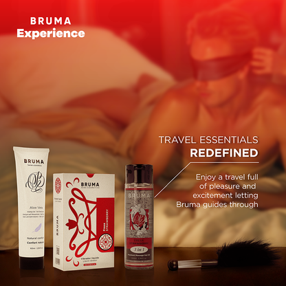 BRUMA XPERIENCE - KIT TENTATION VIBRO-ORGASMIQUE À LA FRAISE DOUCE