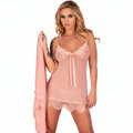 LIVCO CORSETTI FASHION - BABYDOLL HYEONA 1710 + THONG ROSE XL