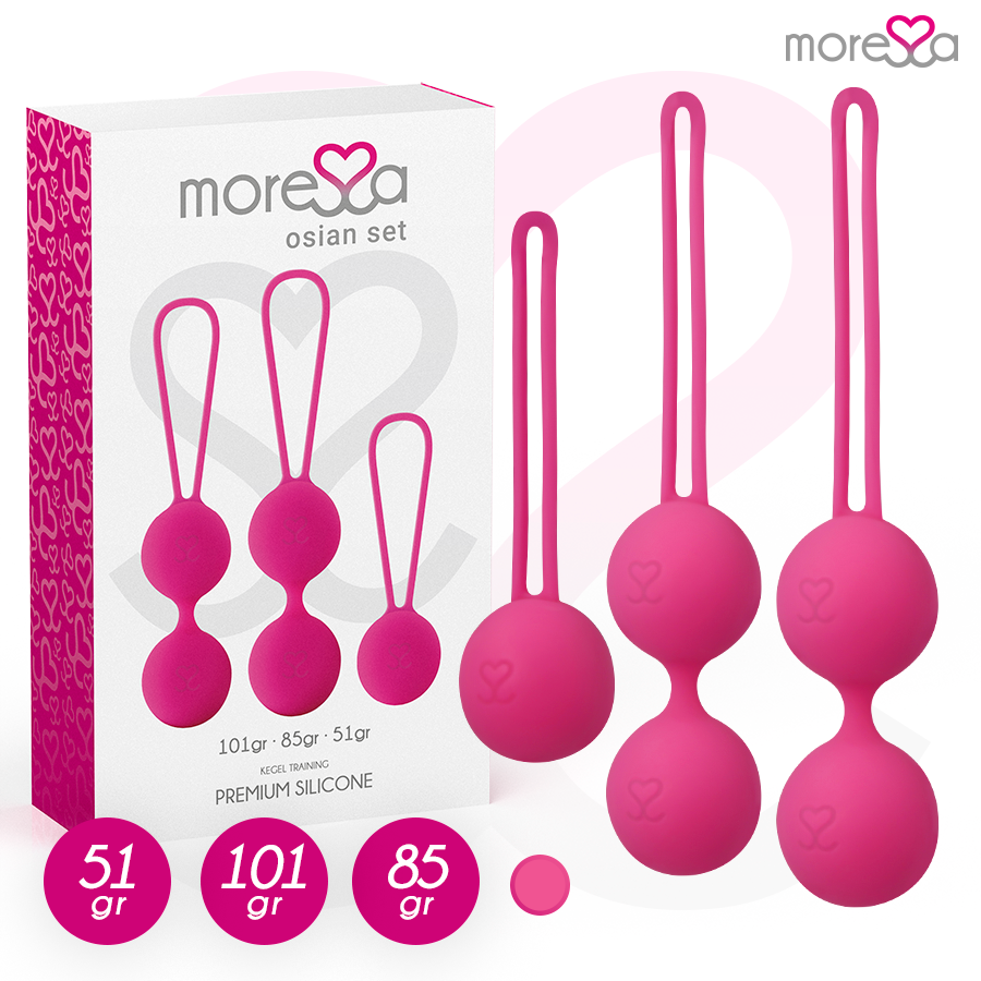 MORESSA - OSIAN SET PREMIUM SILICONE ROSE (Osian One - 51 g | Osian Two - 101 g | Osian Three 85 g)