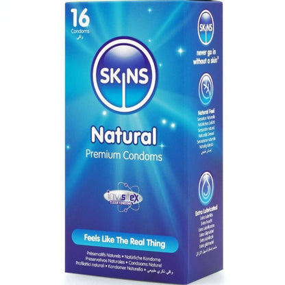 SKINS - PACK DE 16 PRÉSERVATIFS NATURELS PREMIUM