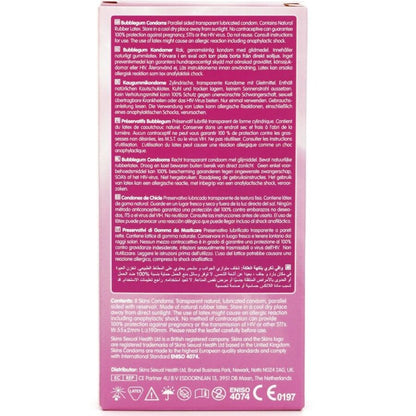 SKINS - PACK DE 8 PRÉSERVATIFS PREMIUM BUBBLEGUM