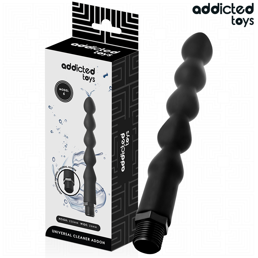 ADDICTED TOYS - NETTOYEUR ANAL AVEC ADAPTATEUR UNIVERSEL MODÈLE 6