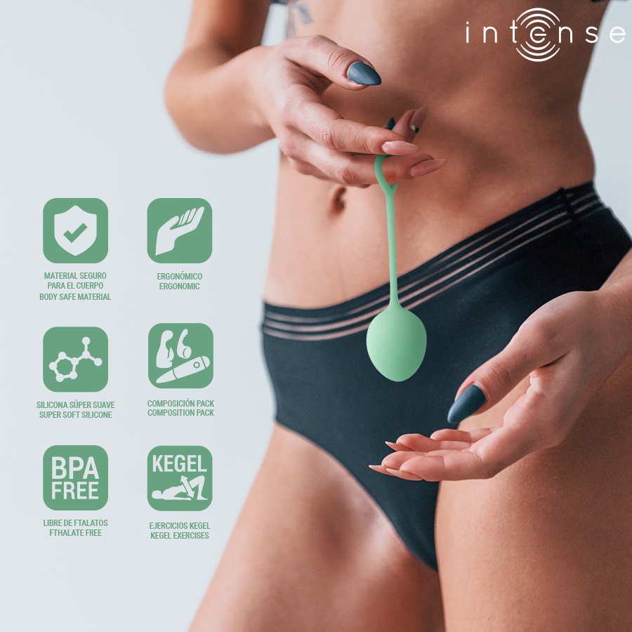 INTENSE - KIT DE BOULES DE KEGEL CHARLI VERT CLAIR