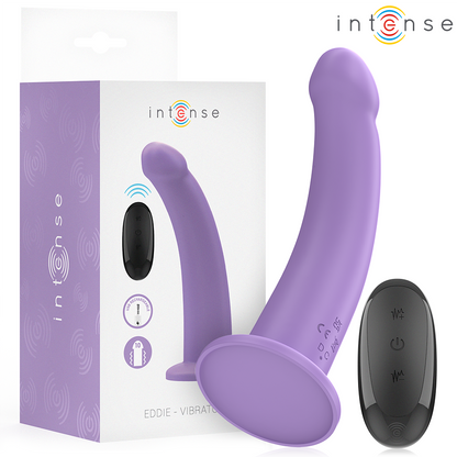 INTENSE - EDDIE VIBRATEUR 17,5 CM 10 VIBRATIONS VIOLET TÉLÉCOMMANDE