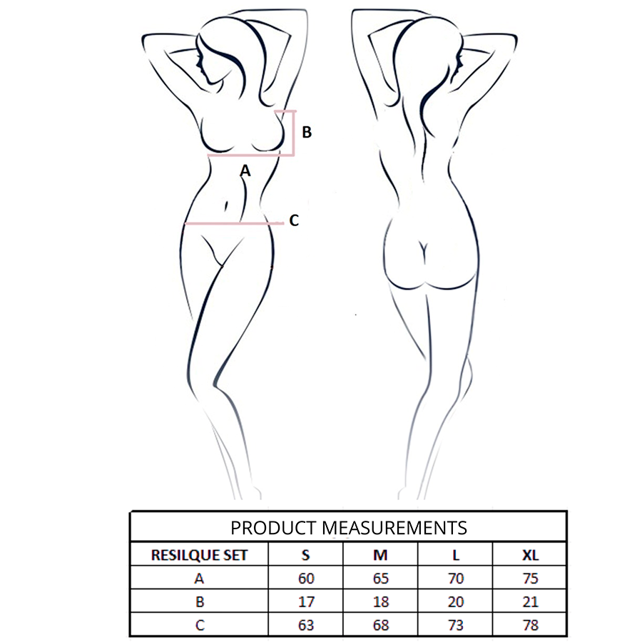 PASSION - ENSEMBLE SOUTIEN-GORGE + STRING RESILQUE BLANC L/XL