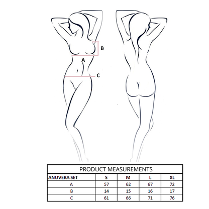 PASSION - ENSEMBLE SOUTIEN-GORGE + STRING ANUVERA BLANC L/XL