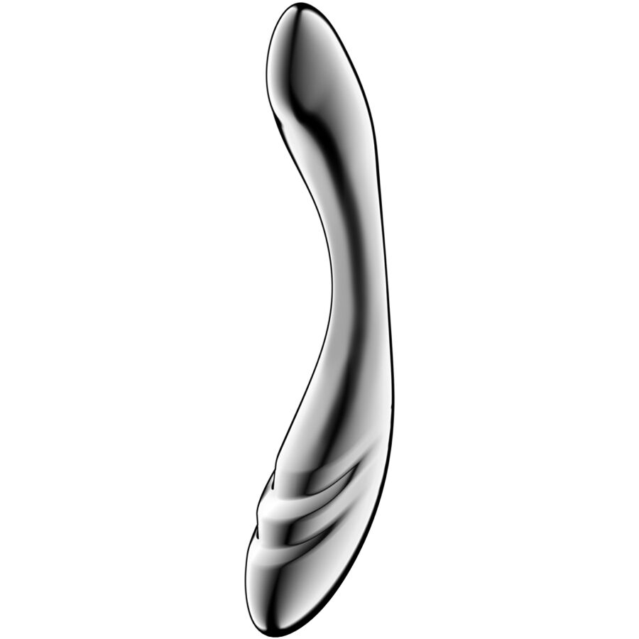 SATISFYER - PURE GRAVITY 3 GODEMICHET DOUBLE EXTRÉMITÉ EN ACIER INOXYDABLE