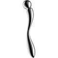 SATISFYER - STAR FORCE 2 GODEMICHET DOUBLE EN ACIER INOXYDABLE