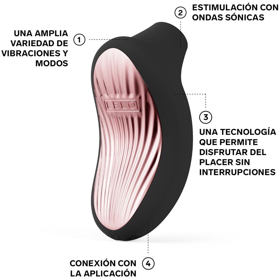 LELO - SONA 3 CRUISE MASSEUR CLITORAL SONIQUE NOIR